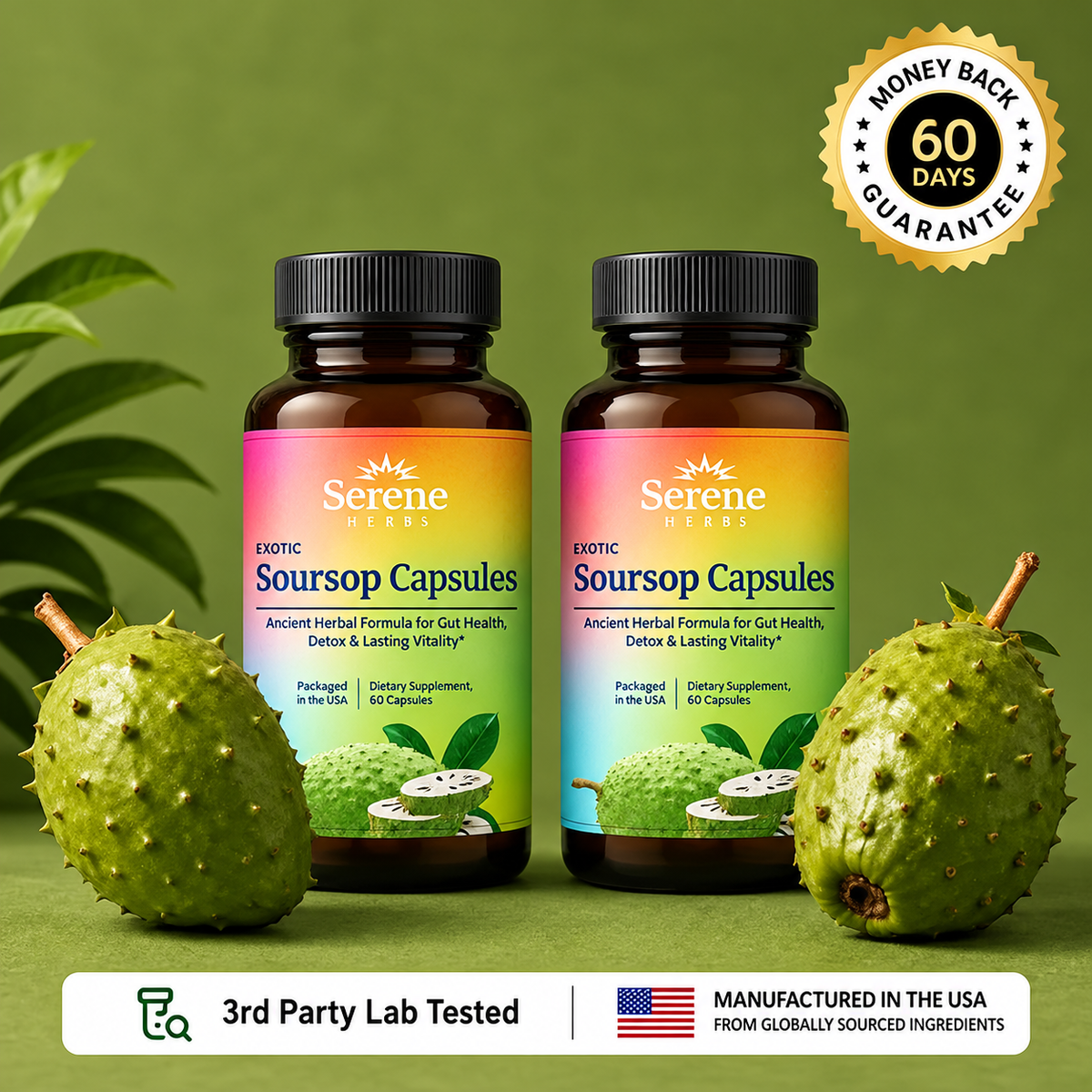 Soursop Capsules: Daily Holistic Blend